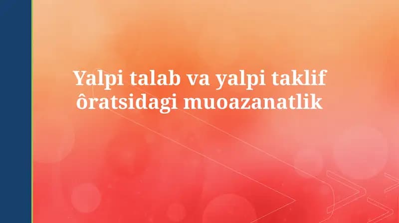 Umumiy talab va umumiy taklif