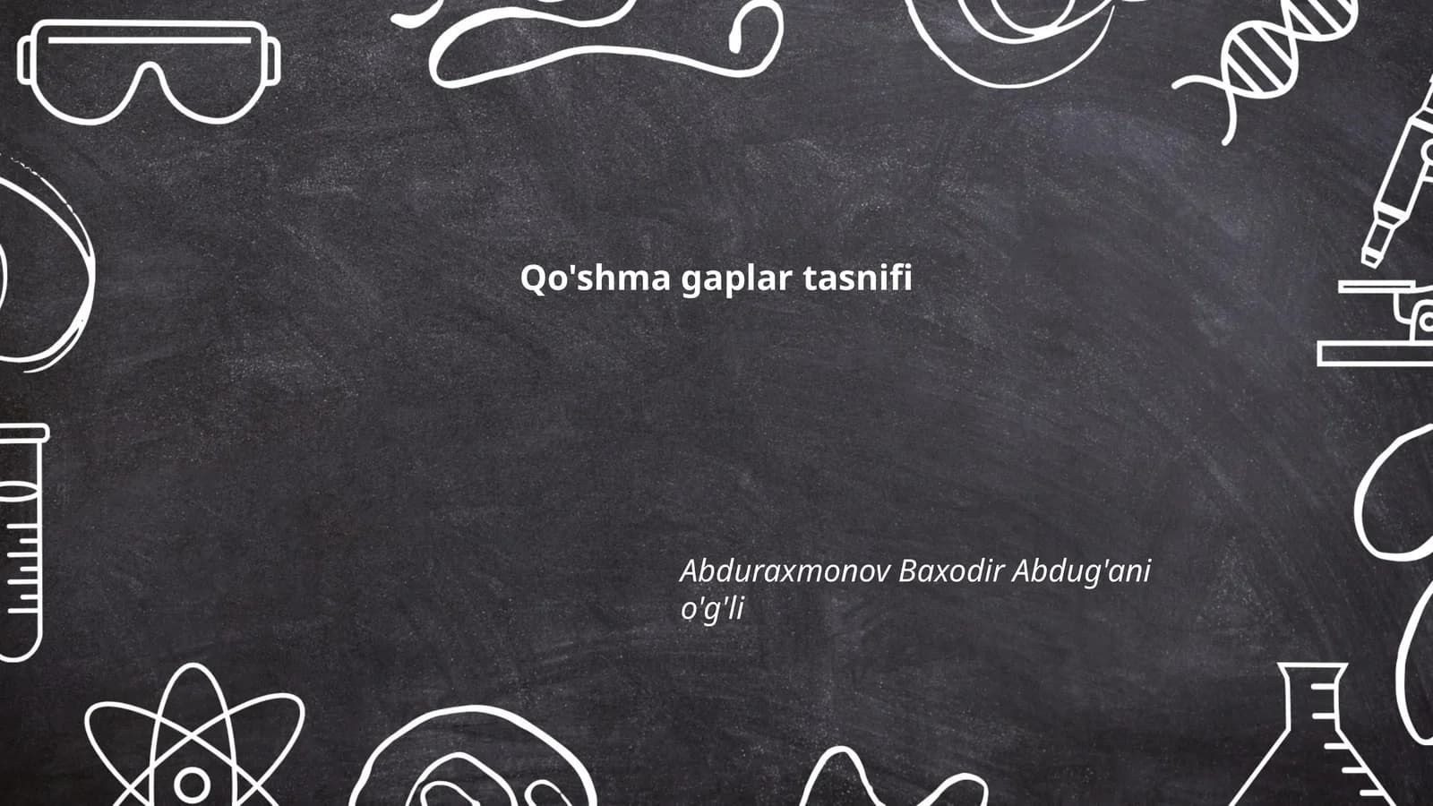 Qo'shma gaplar tasnifi