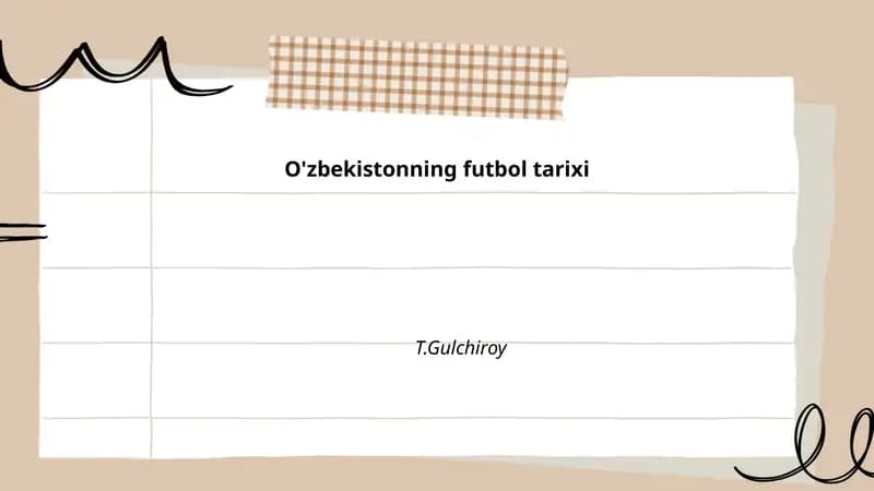 O'zbekistonning futbol tarixi
