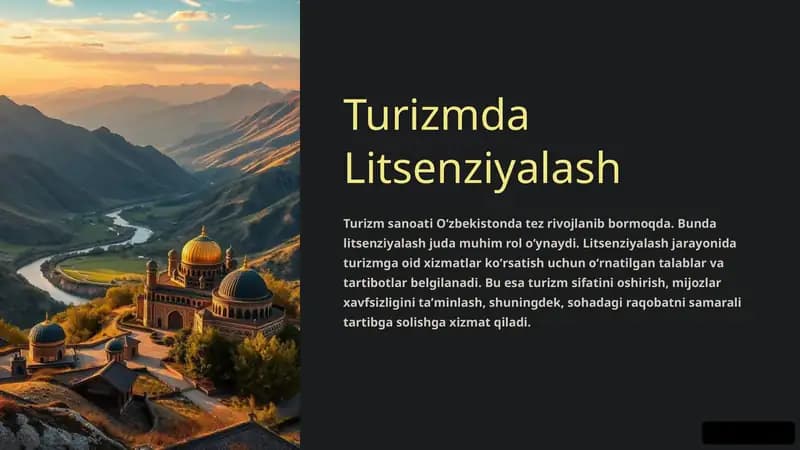 Turizmda Litsenziyalash