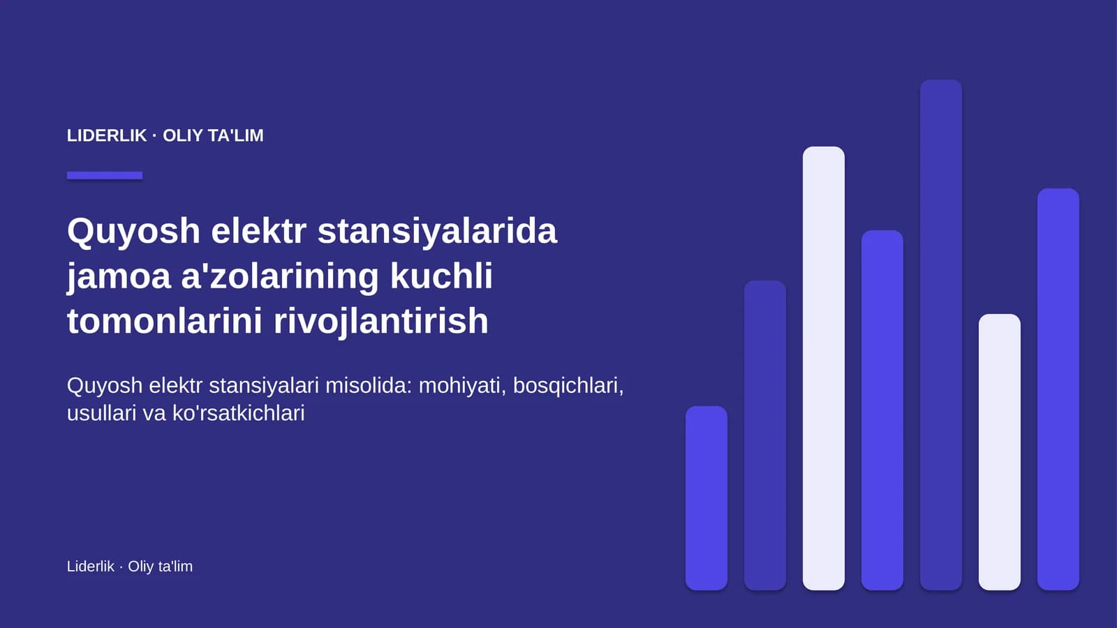 quyosh elektr stansiyalarida jamoa a'zolarining kuchli tomonlarini rivojlantirish 9602