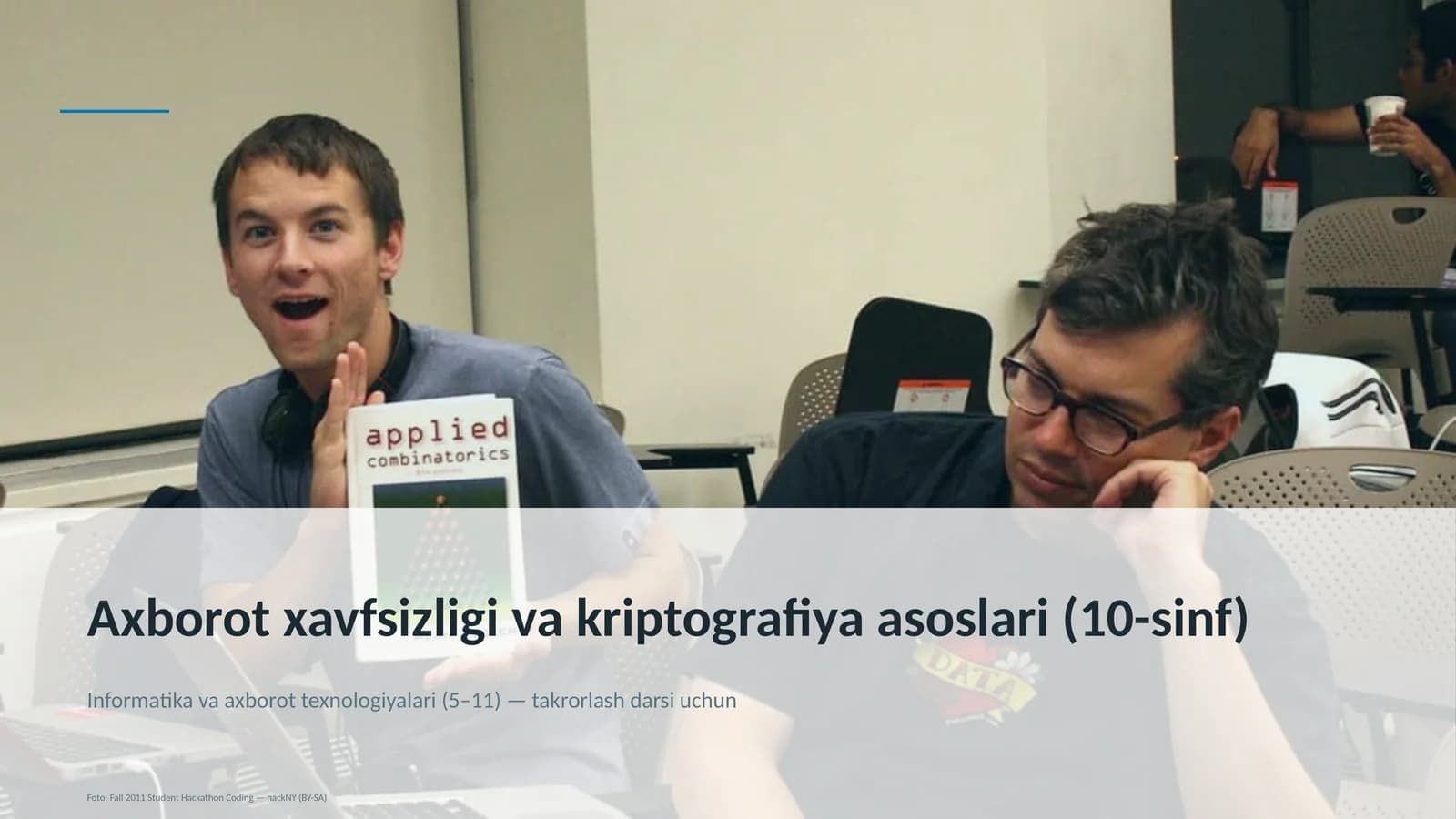 Axborot xavfsizligi va kriptografiya asoslari (10-sinf)