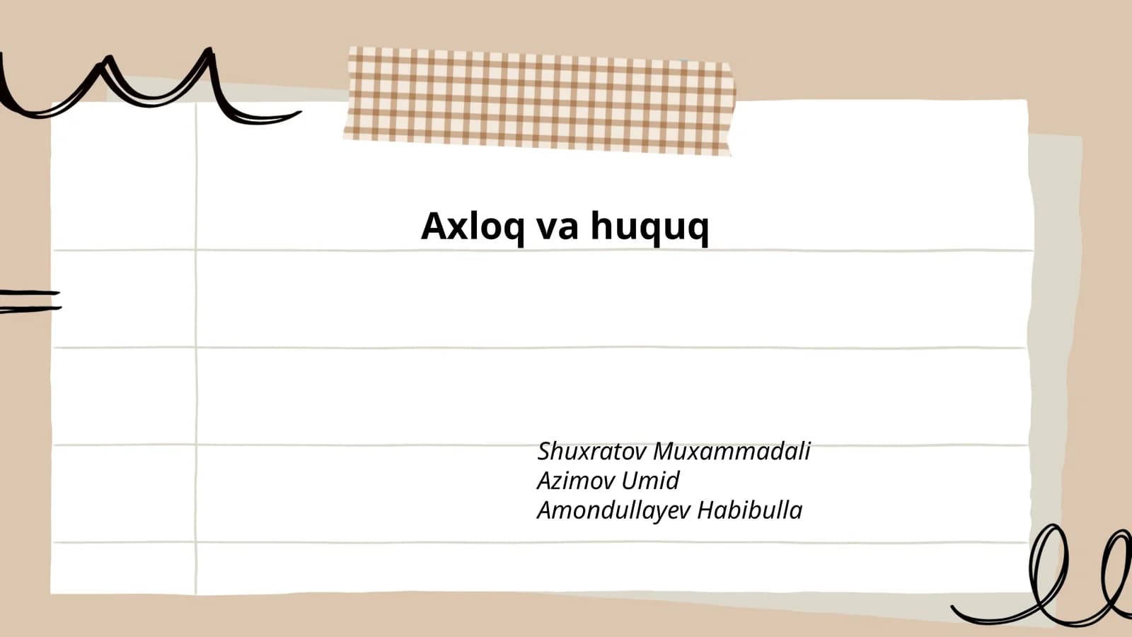 Axloq va huquq