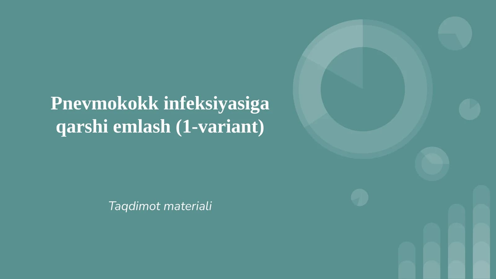 Pnevmokokk infeksiyasiga qarshi emlash (1-variant)