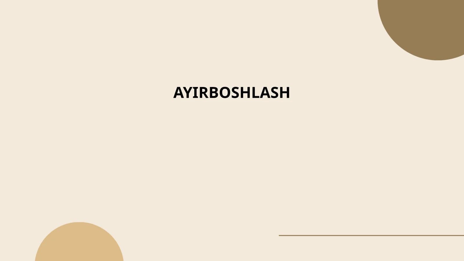 Ayirboshlash