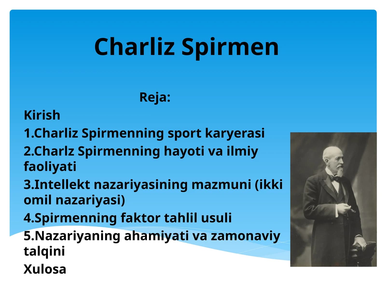 Charliz Spirmen hayoti, ijodi va nazariyalari