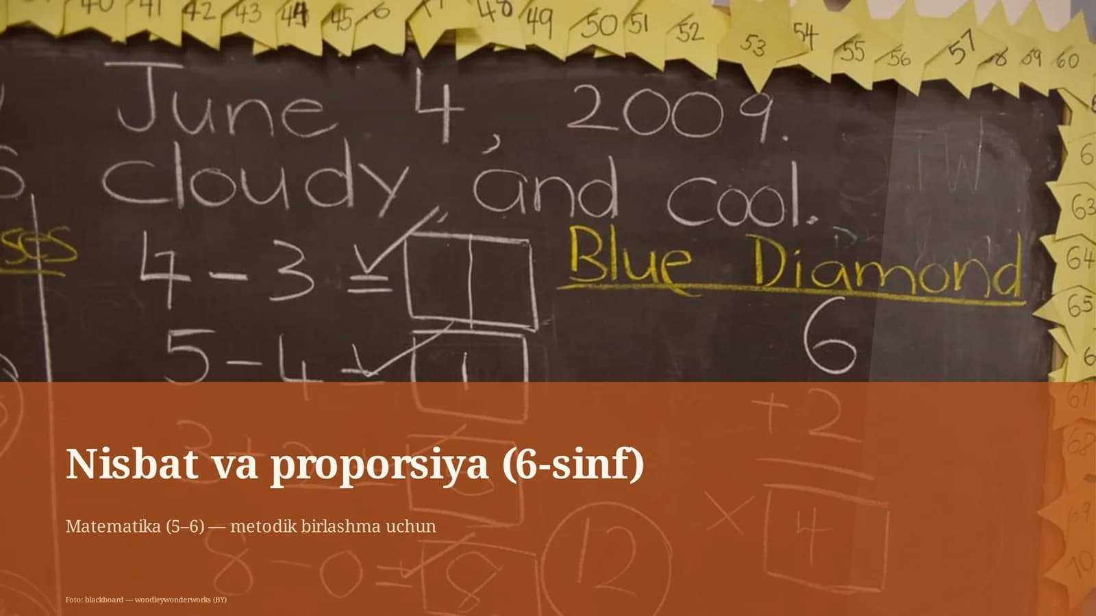 Nisbat va proporsiya (6-sinf)
