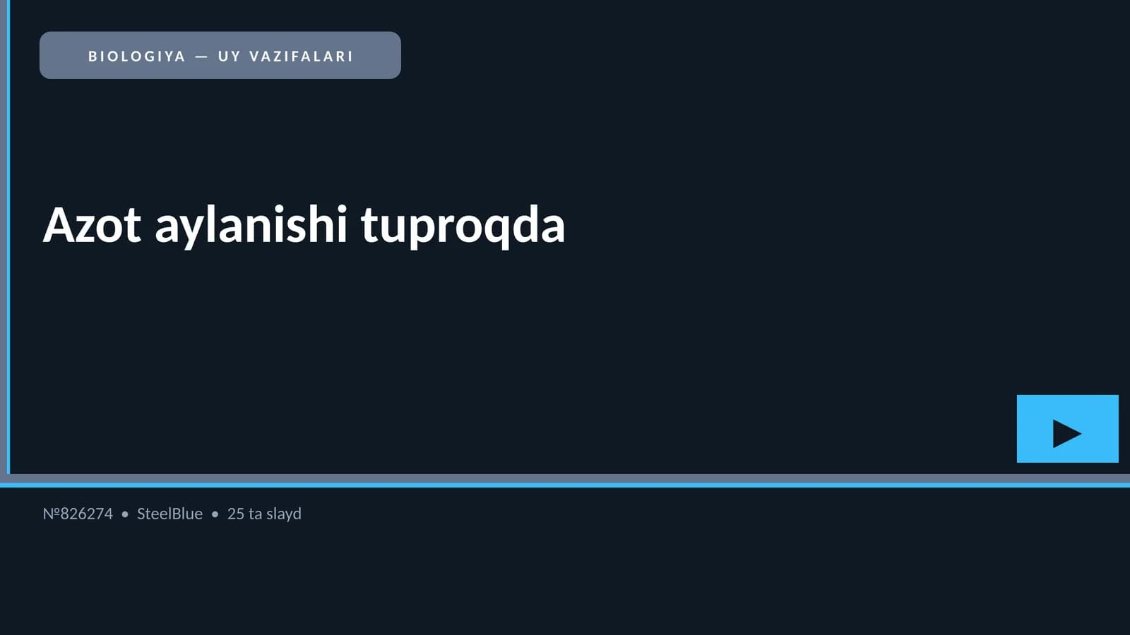 Azot aylanishi tuproqda