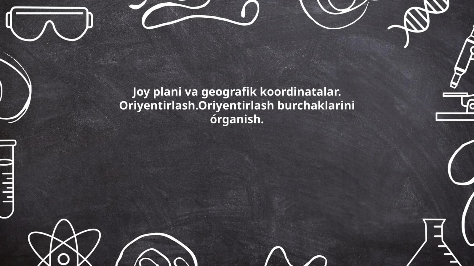 Joy plani va geografik koordinatalar