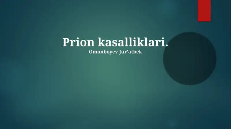 Prion kasalliklari