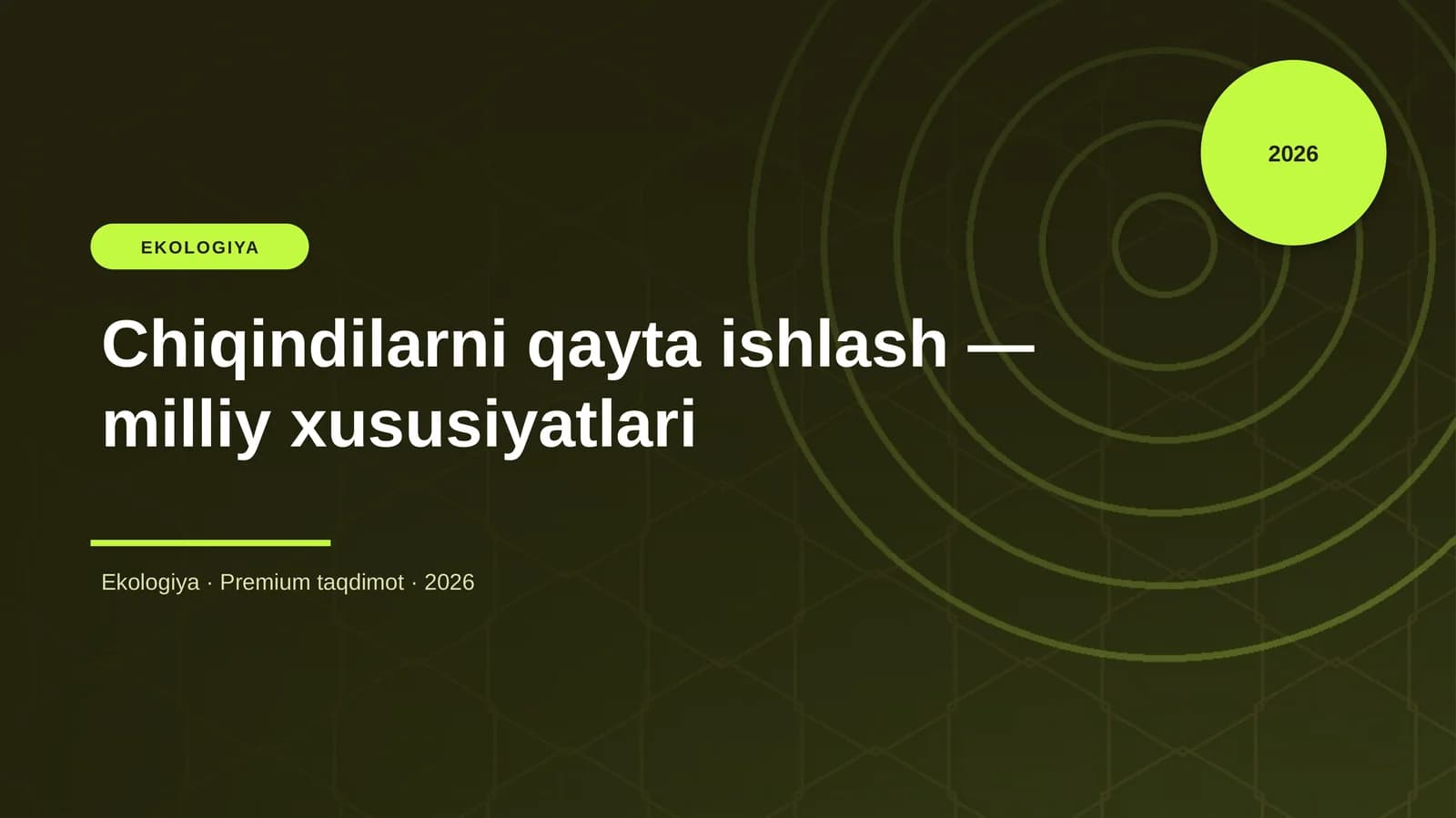 Chiqindilarni qayta ishlash — milliy xususiyatlari