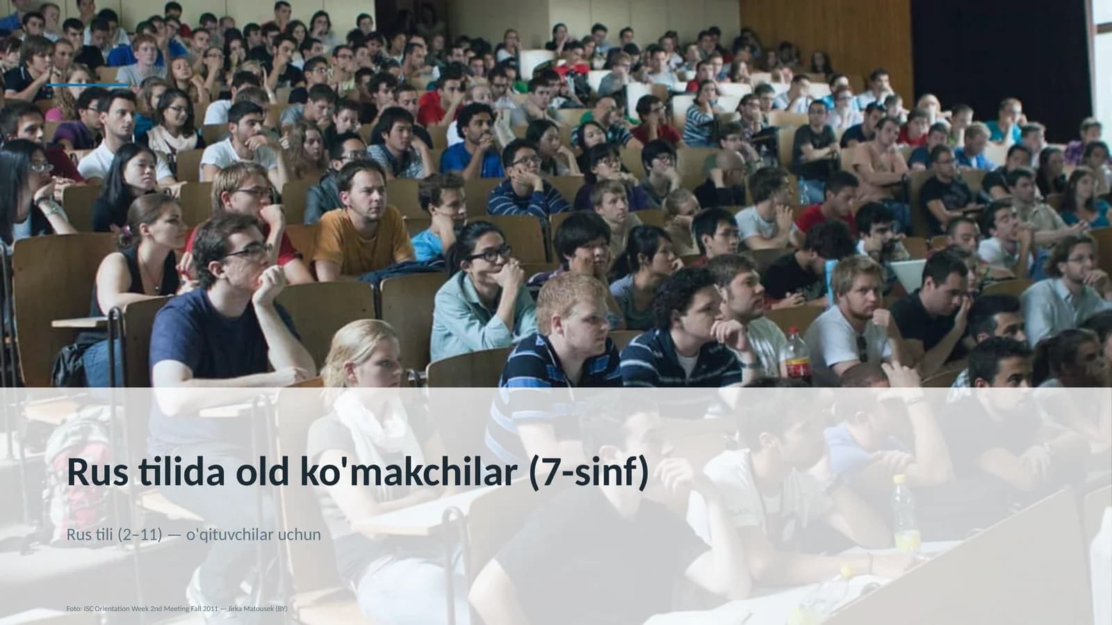 Rus tilida old ko'makchilar (7-sinf)