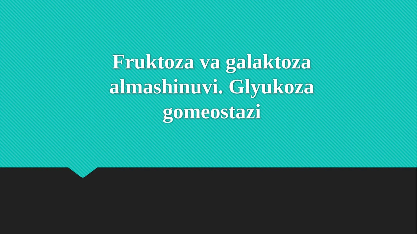 Fruktoza metabolizmi