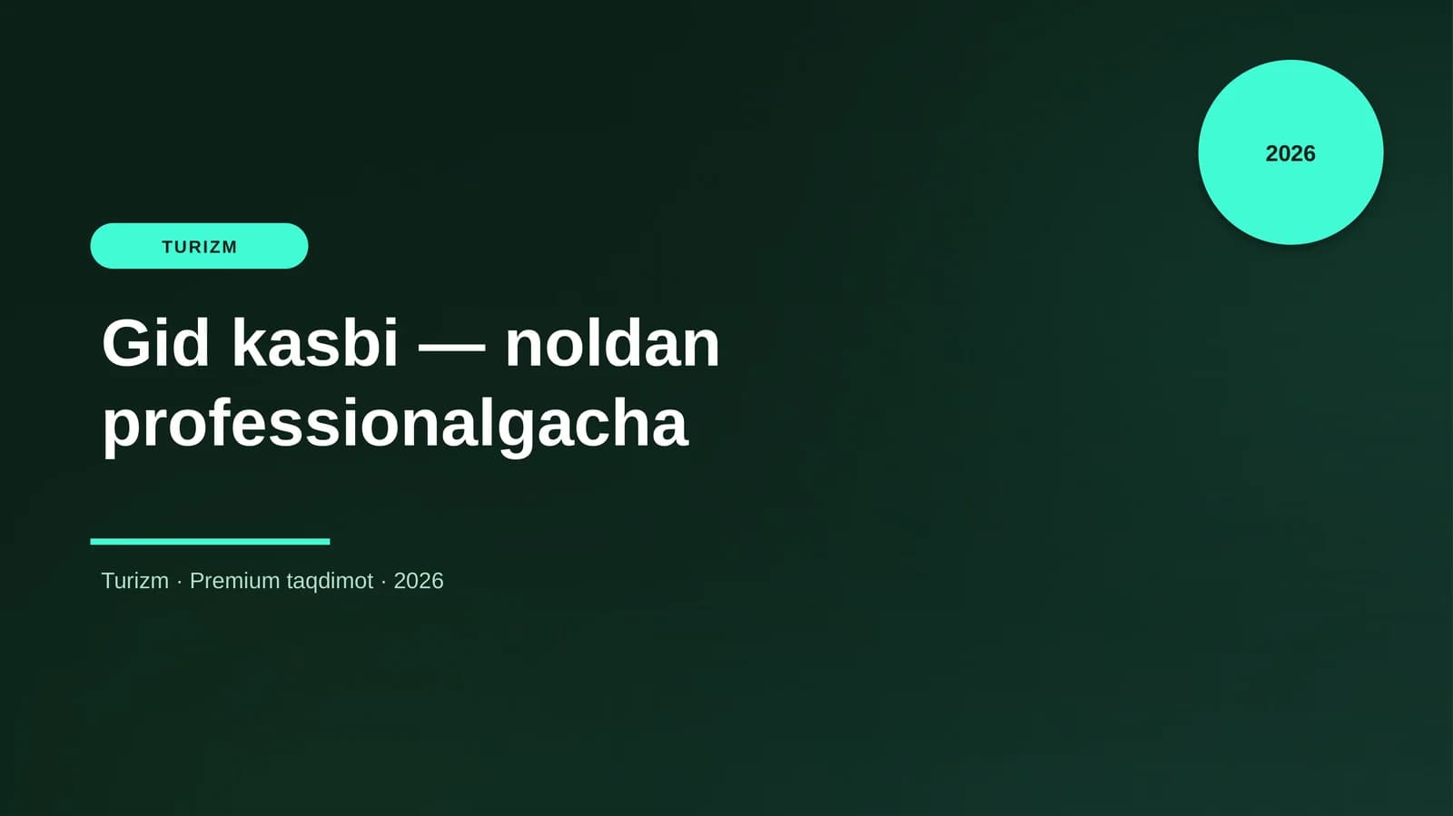 Gid kasbi — noldan professionalgacha