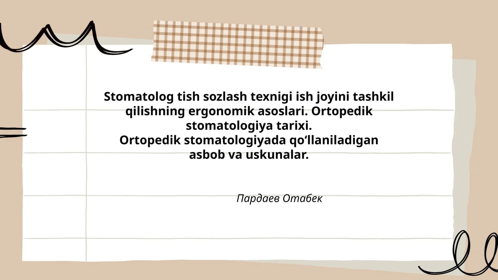 Ortopedik stomatologiya tarixi