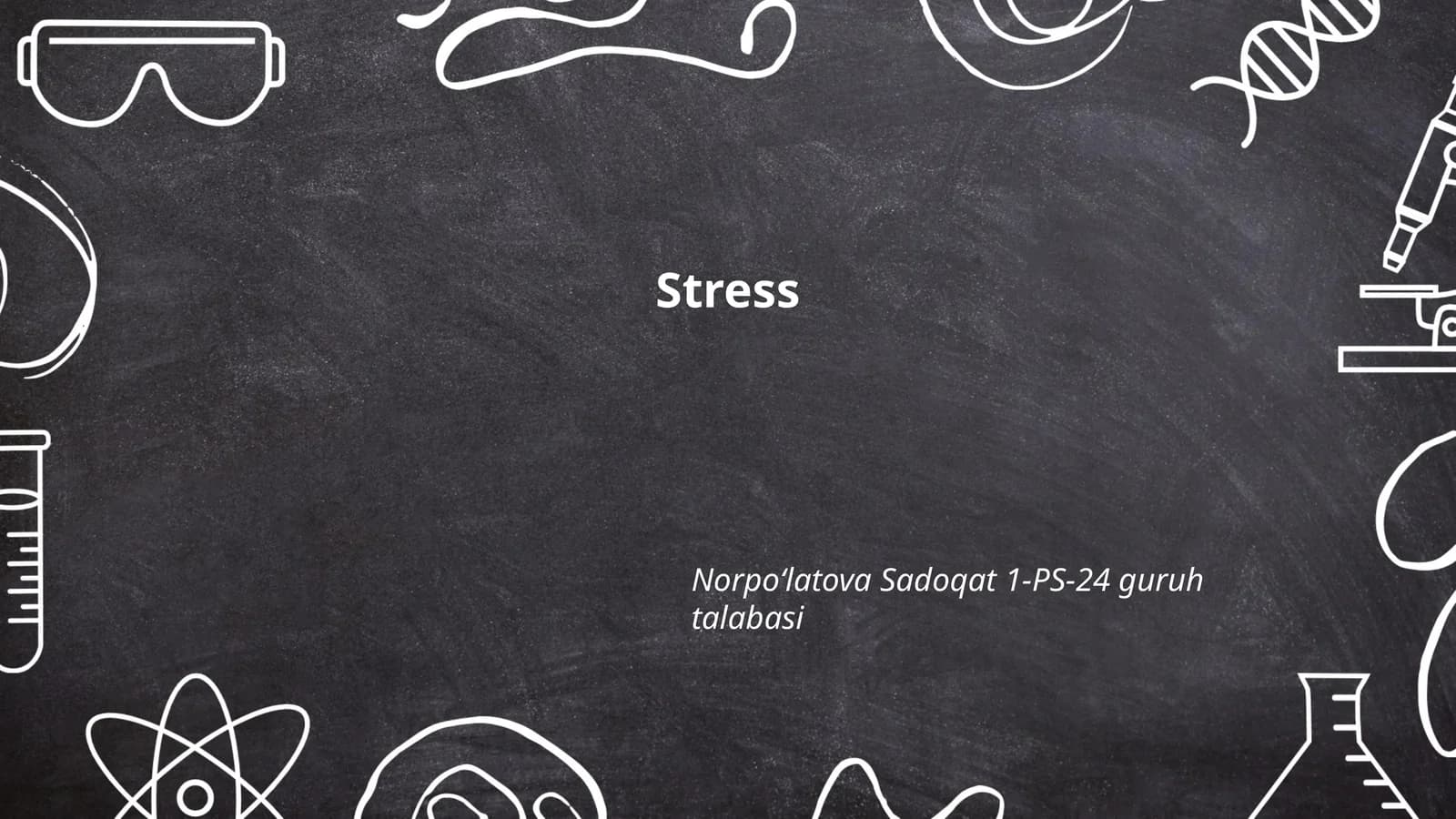 Stress ta'riflari va turlari