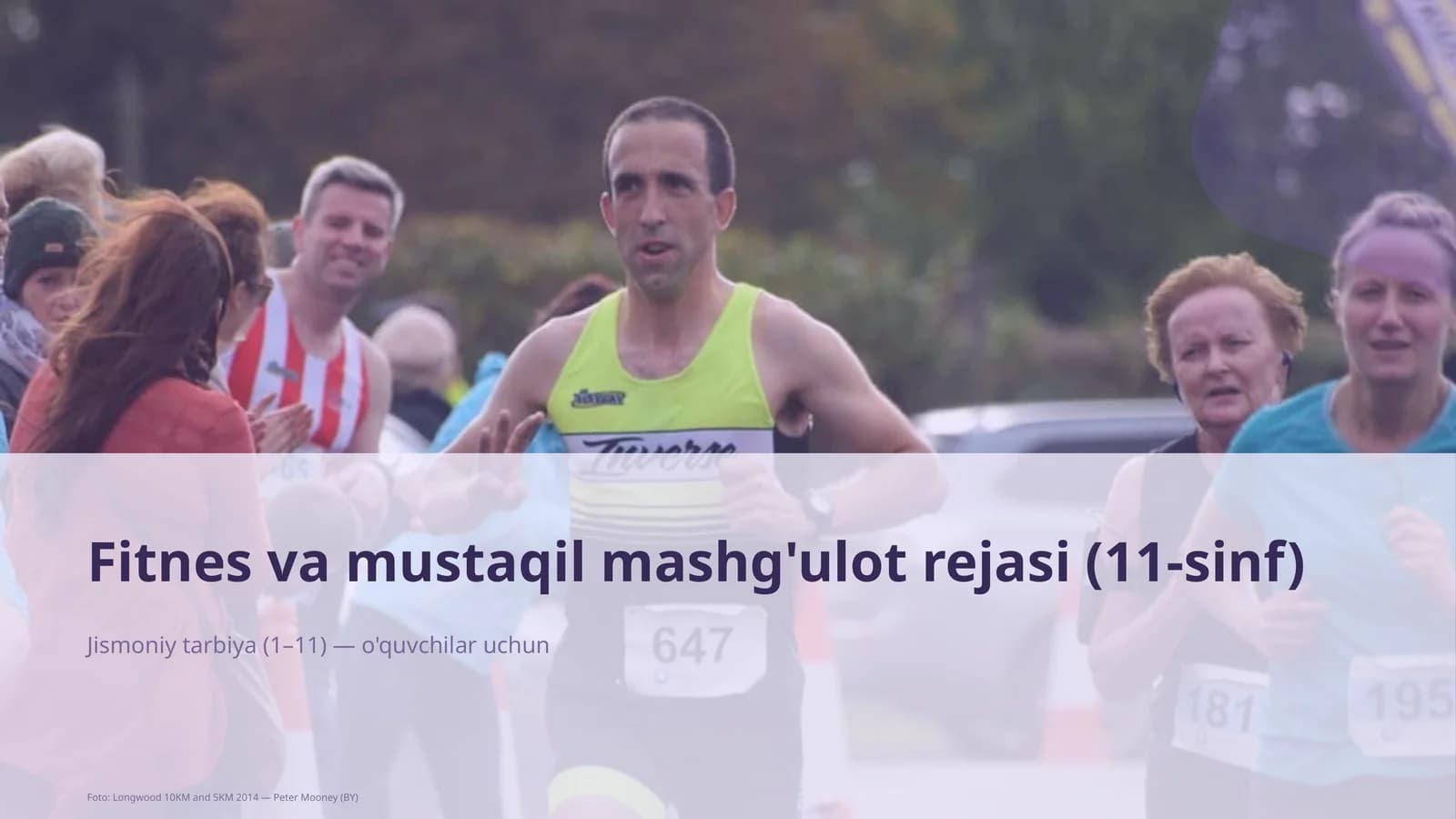 Fitnes va mustaqil mashg'ulot rejasi (11-sinf)