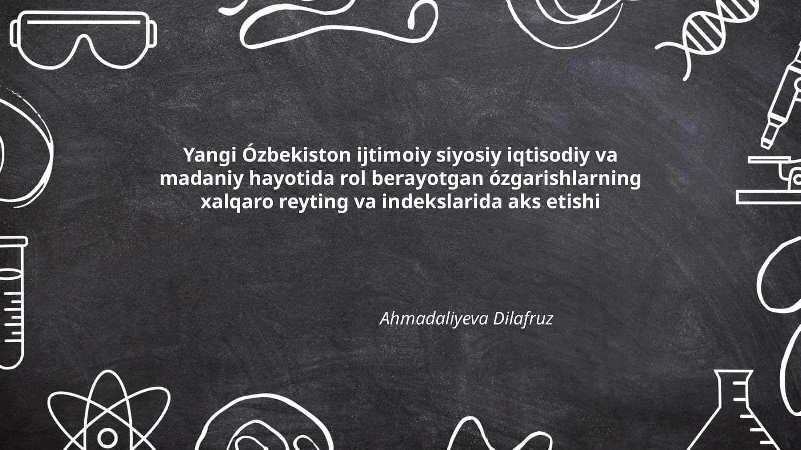 Yangi O'zbekistonning iqtisodiy rivojlanishi