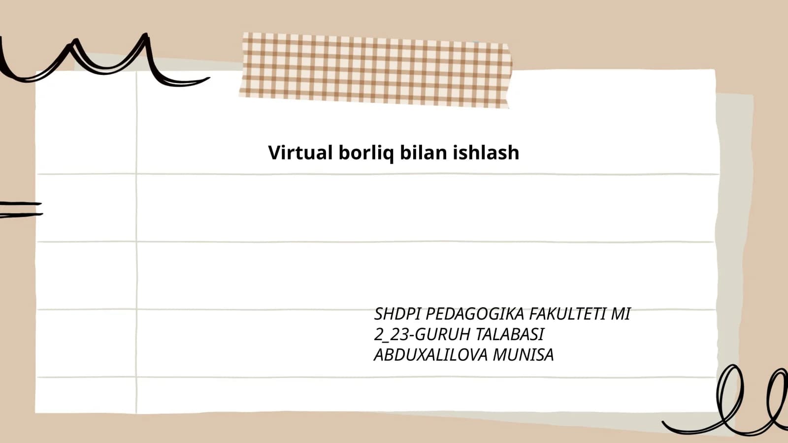 Virtual haqiqat tushunchasi