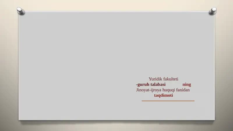 Jarima, muayyan huquqtan mahrum qilish jazolarini ijro etish