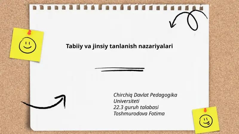 Tabiiy va jinsiy tanlanish nazariyalari