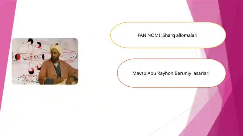 Abu Rayhon Beruniy  asarlari