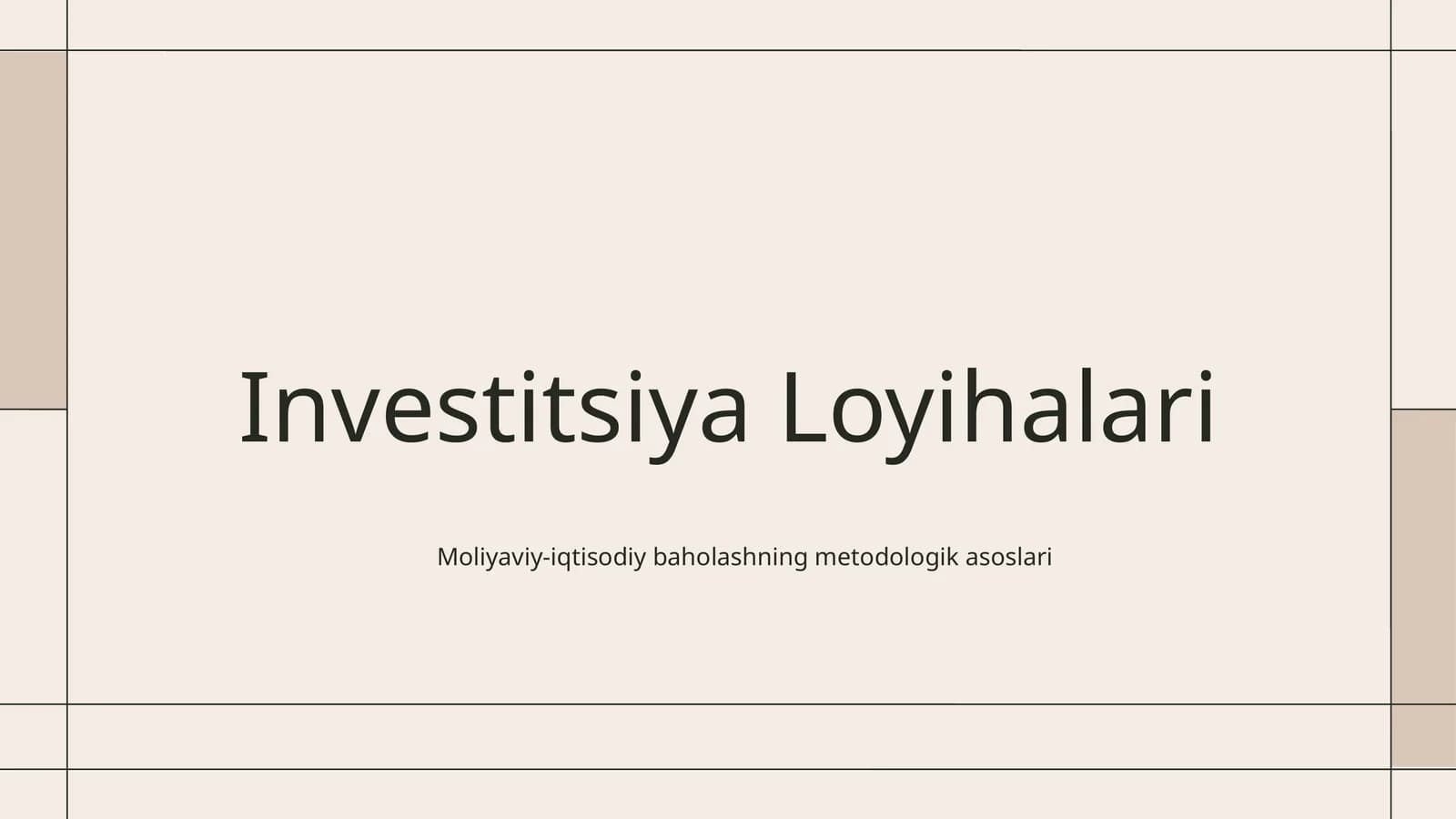 Investitsiya Loyihalari