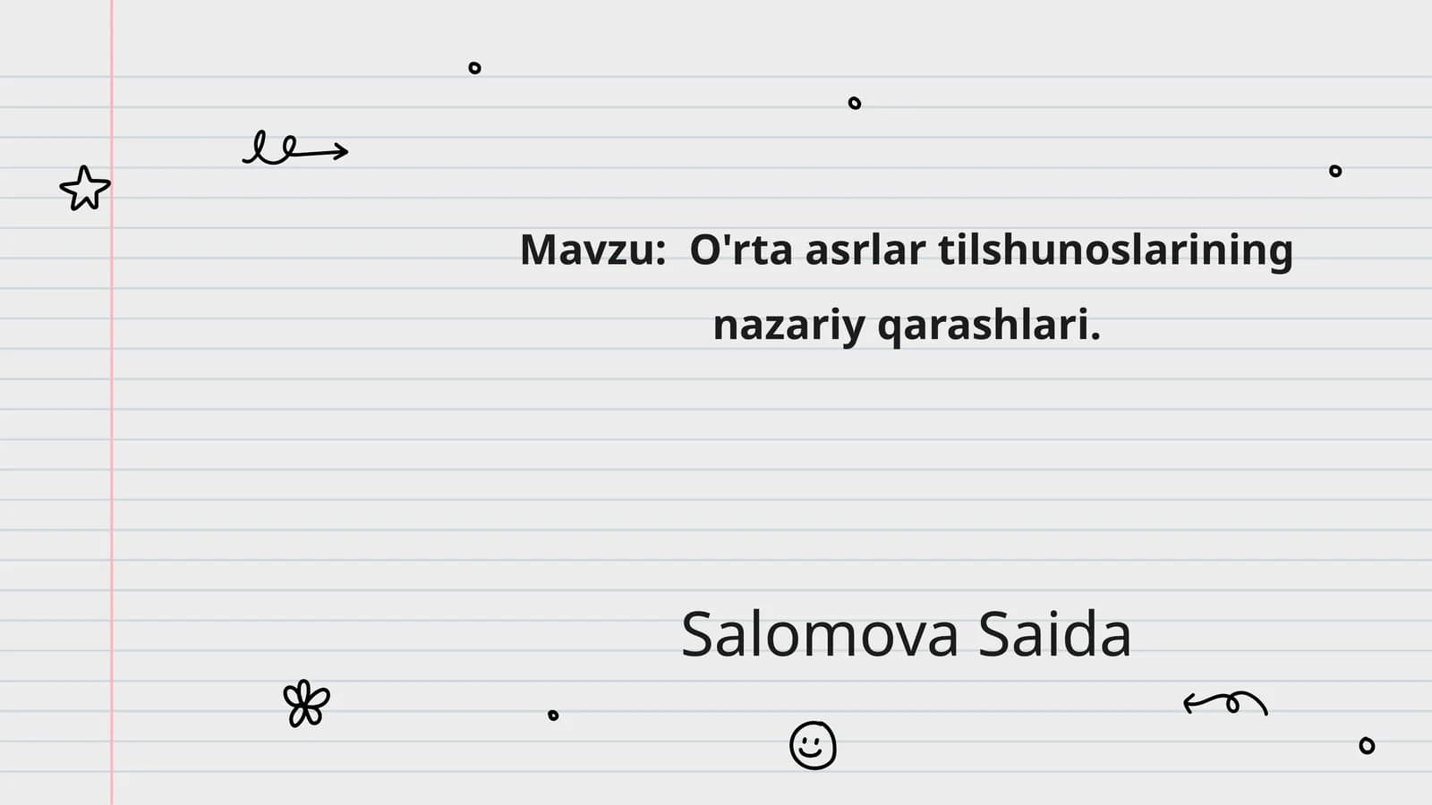 O'rta asrlar tilshunoslarining nazariy qarashlari