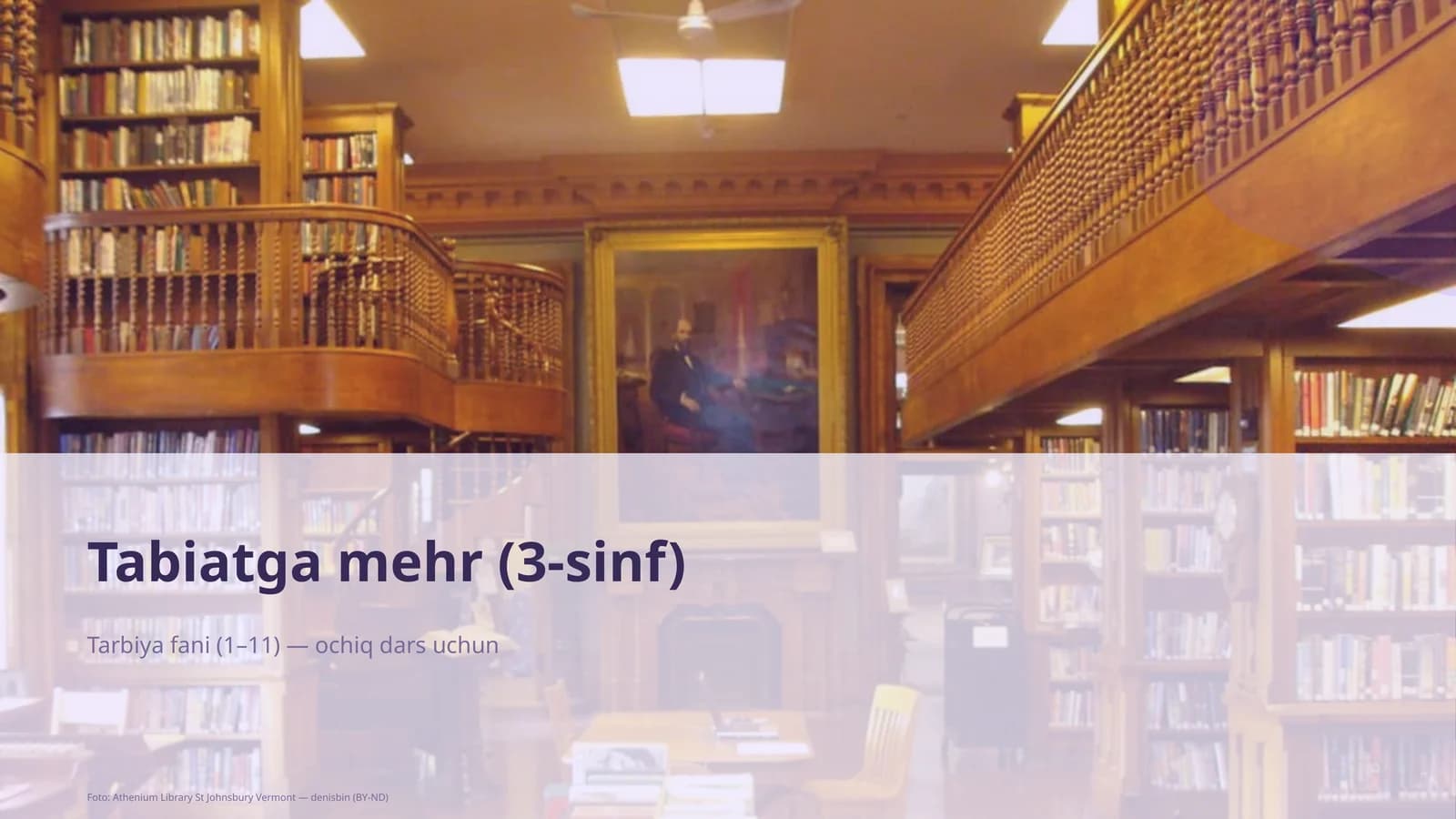 Tabiatga mehr (3-sinf)