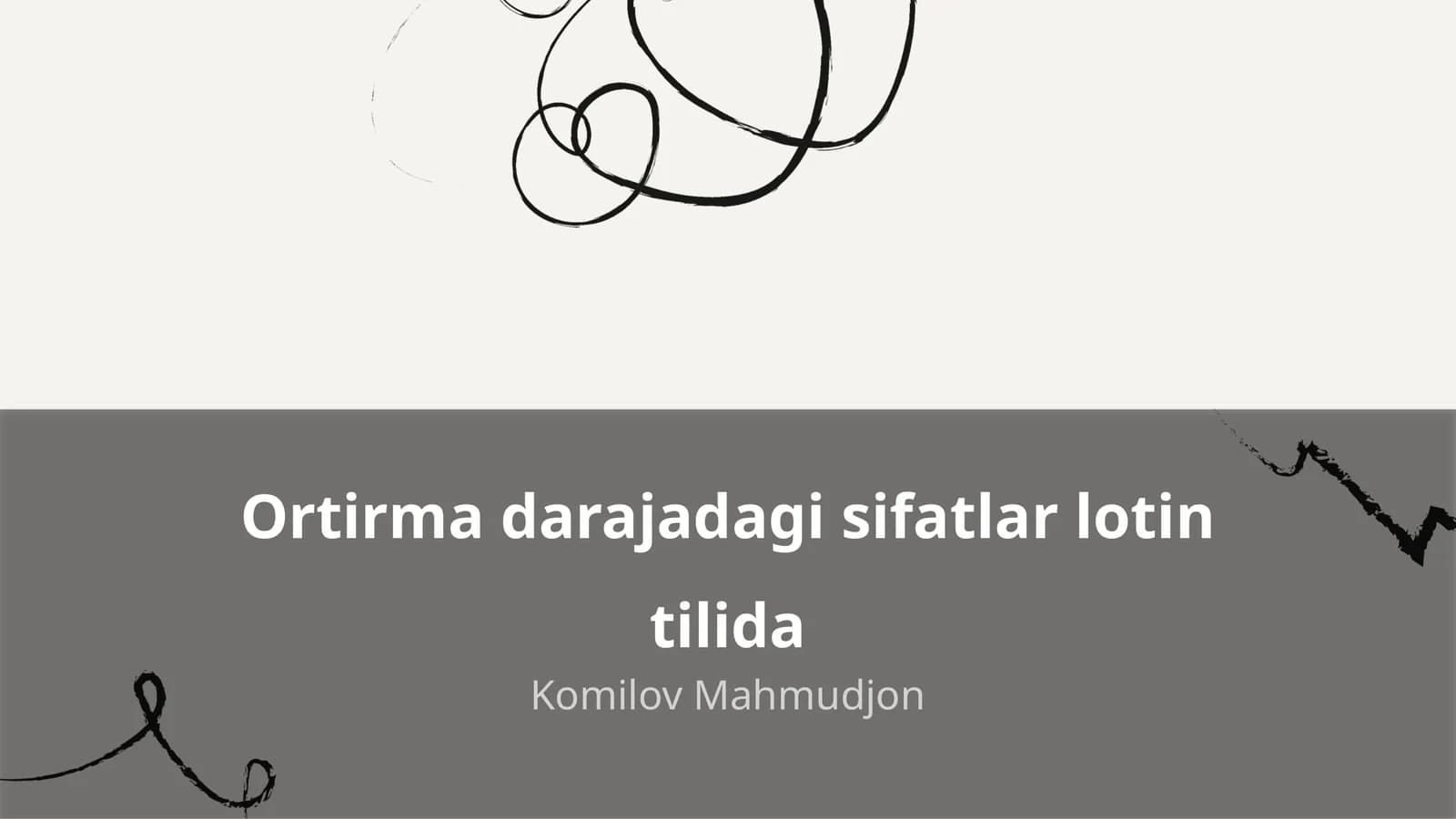 Ortirma darajadagi sifatlar lotin tilida