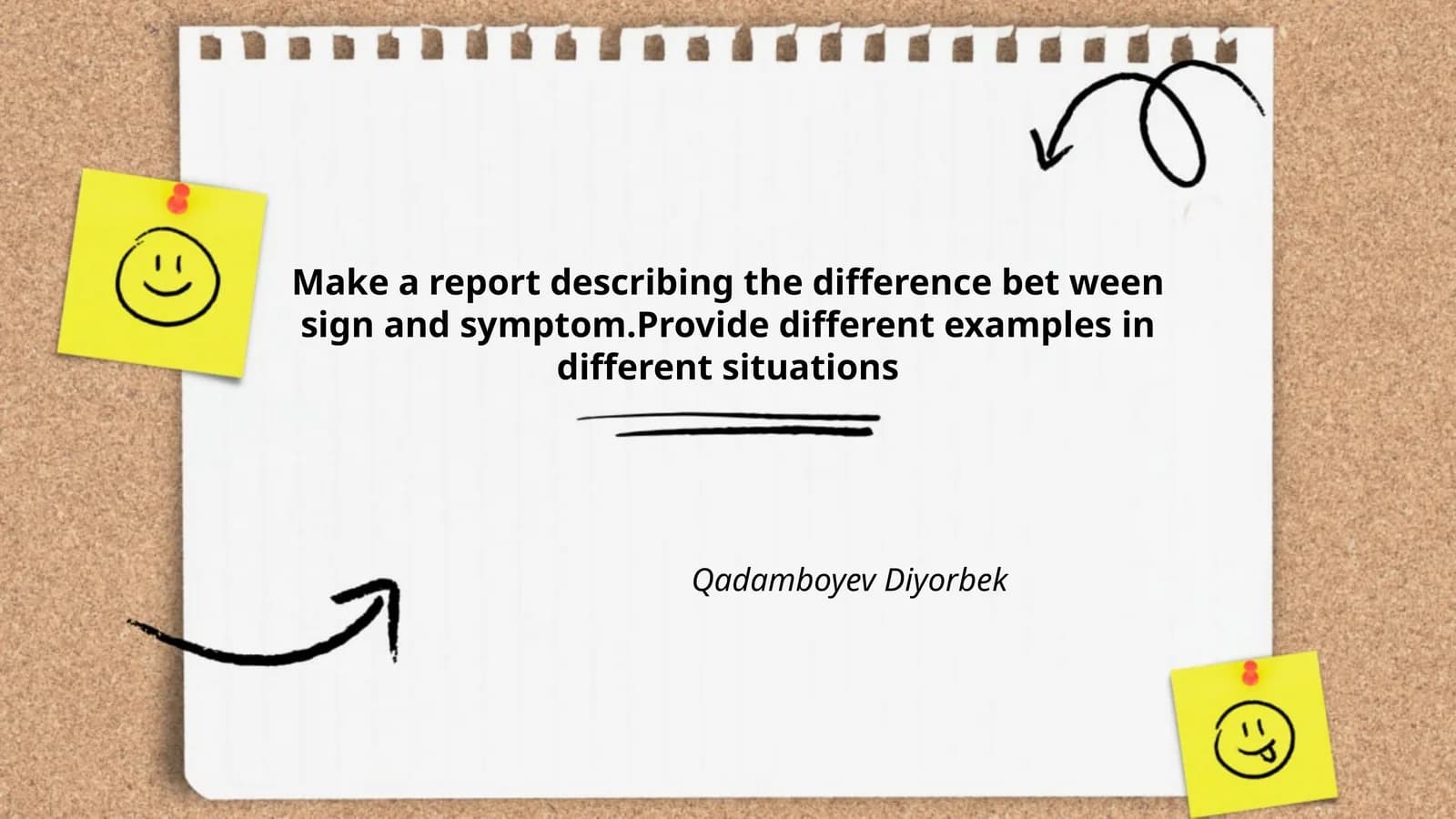 Difference Between Sign and Symptom Report