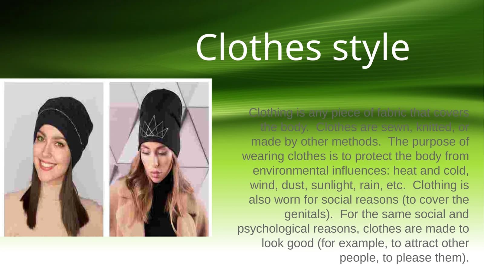 Clothes style