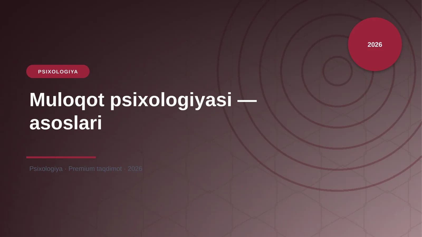Muloqot psixologiyasi — asoslari