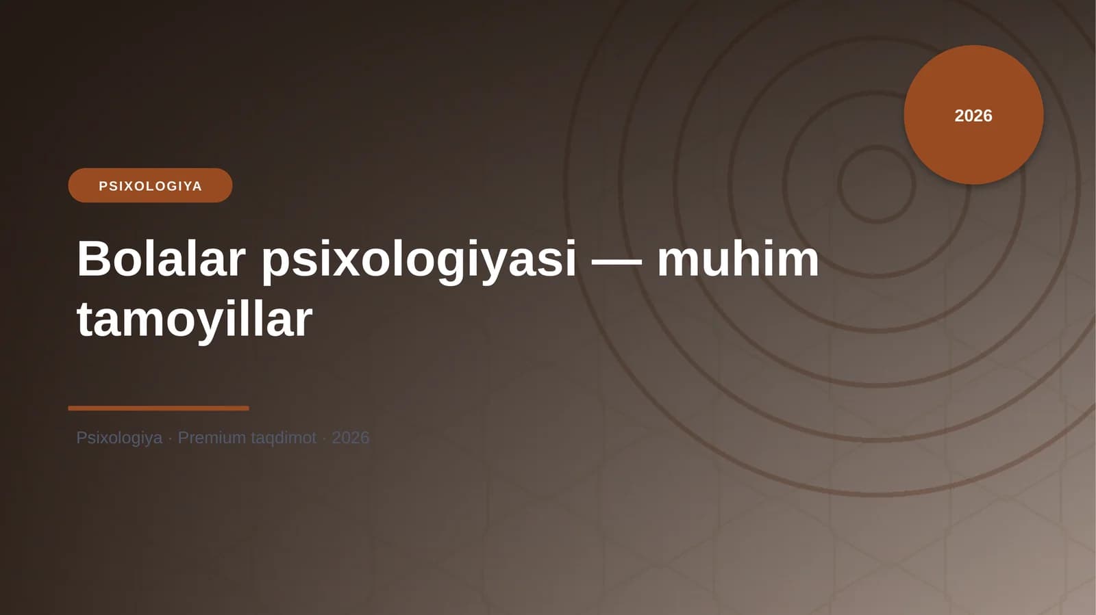 Bolalar psixologiyasi — muhim tamoyillar