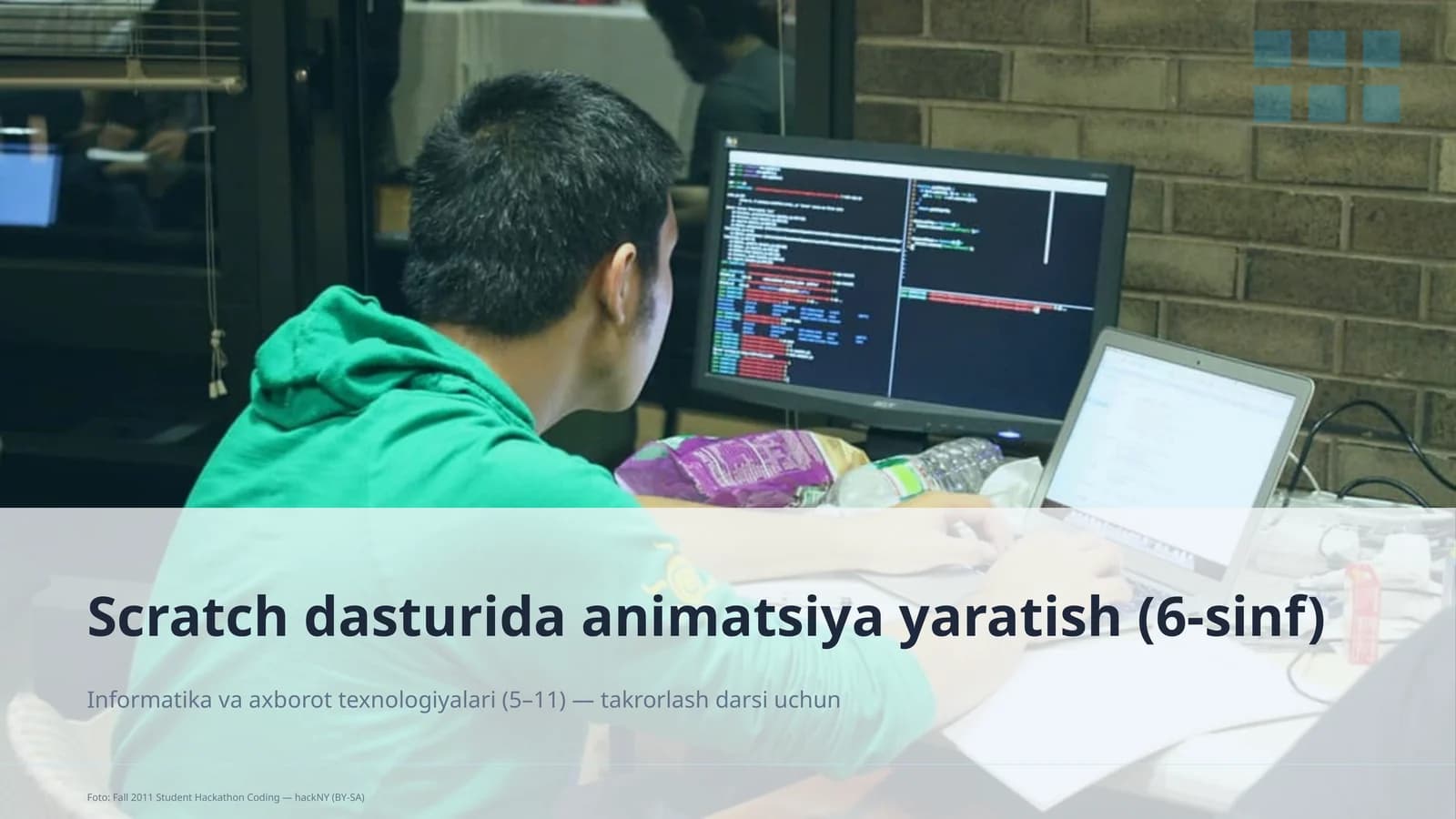 Scratch dasturida animatsiya yaratish (6-sinf)