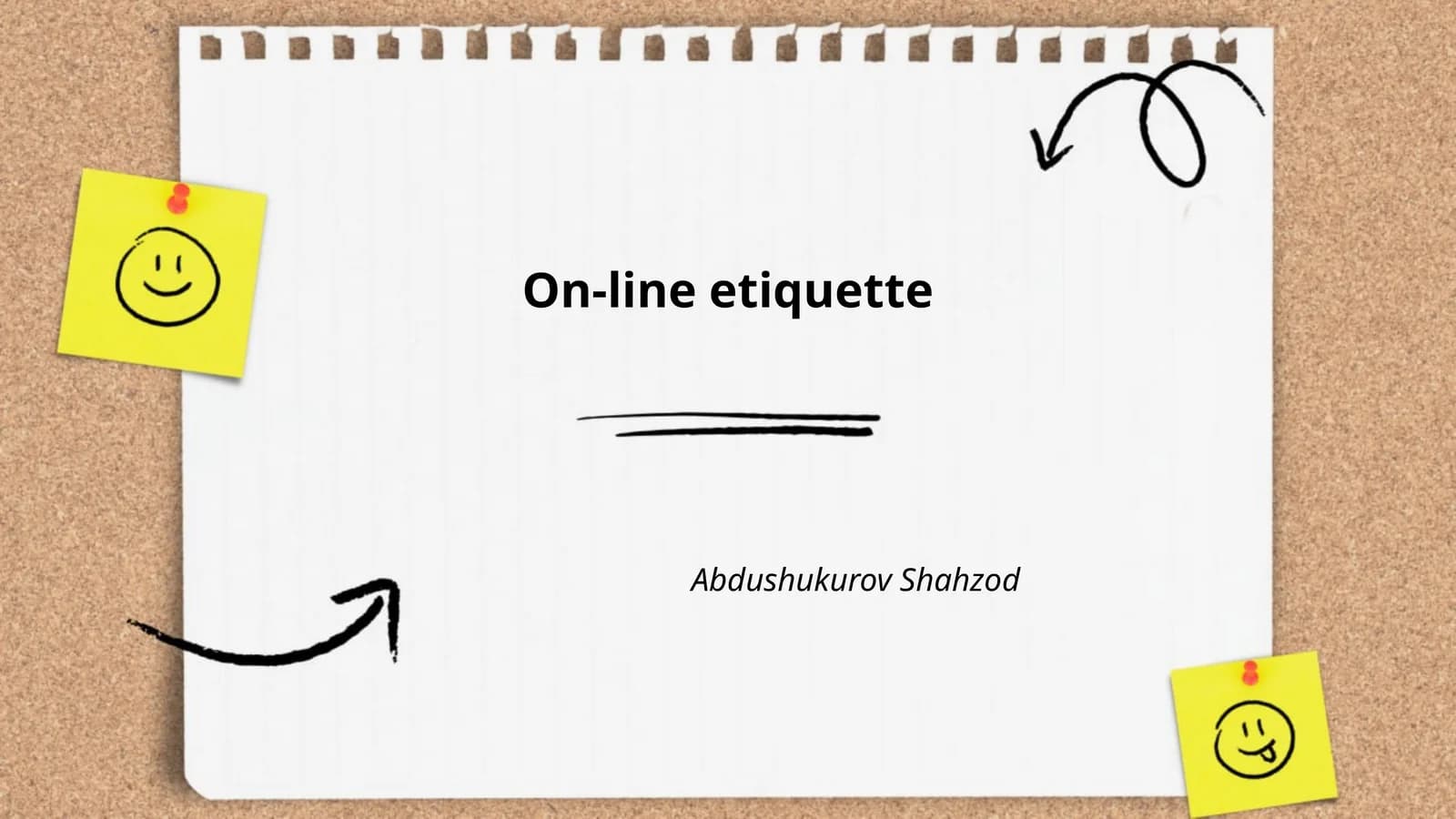 On-line etiquette