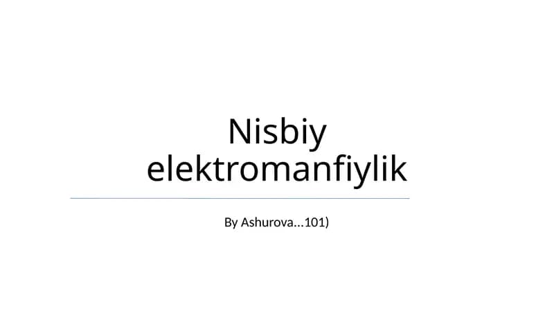 Nisbiy elektromanfiylik