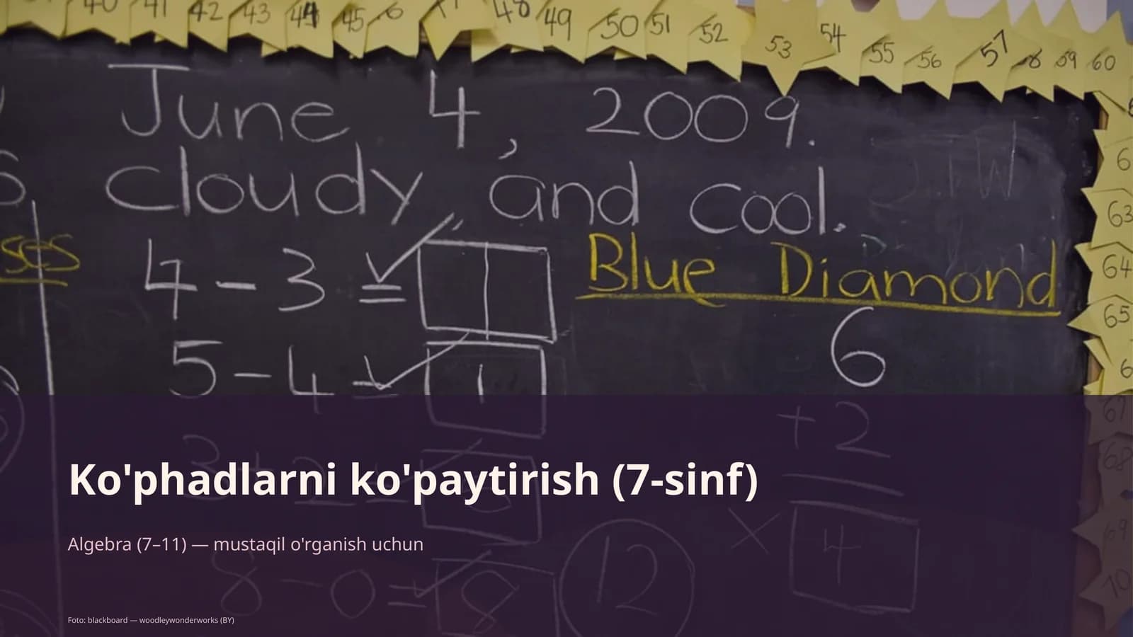 Ko'phadlarni ko'paytirish (7-sinf)