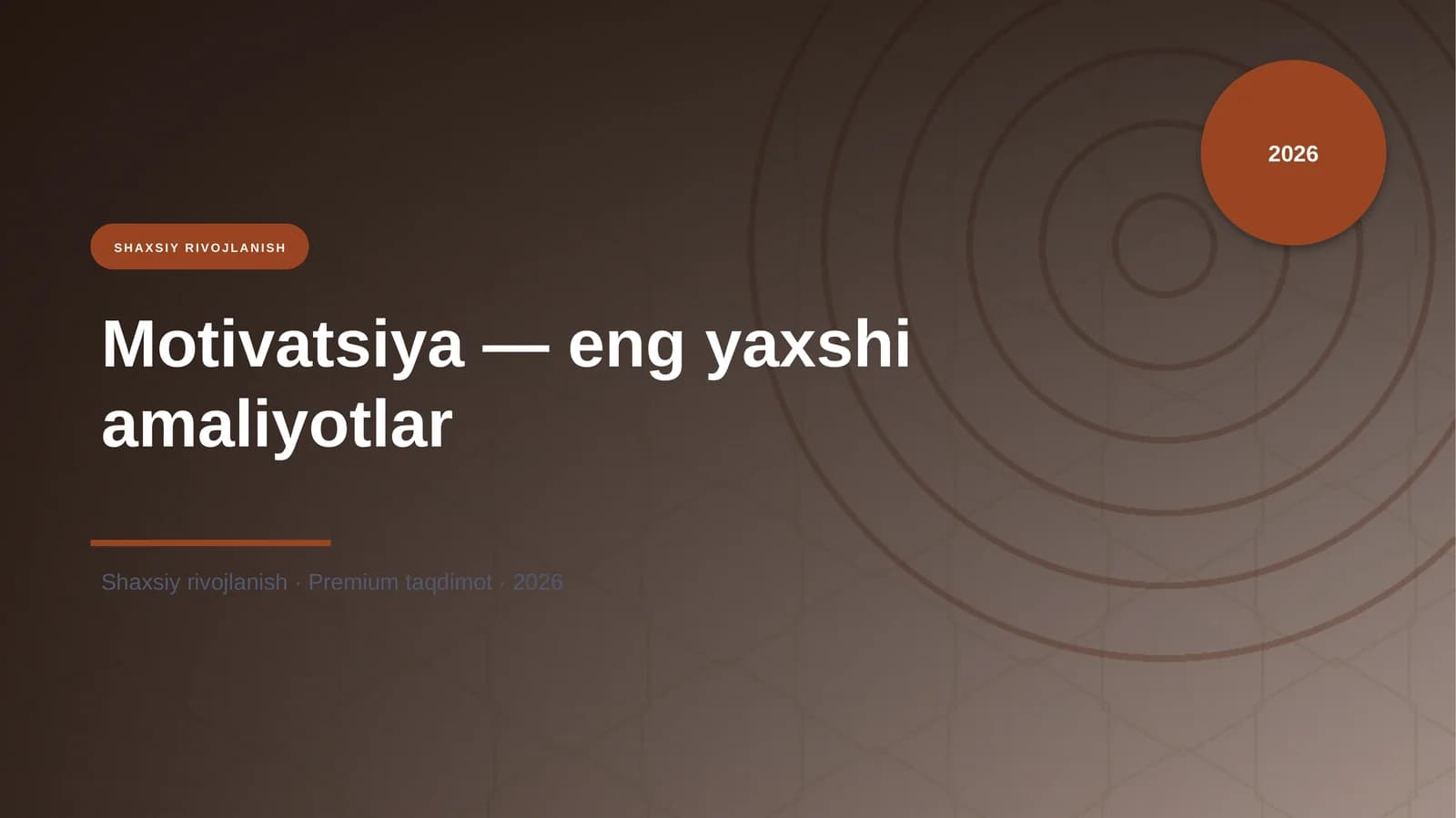 Motivatsiya — eng yaxshi amaliyotlar