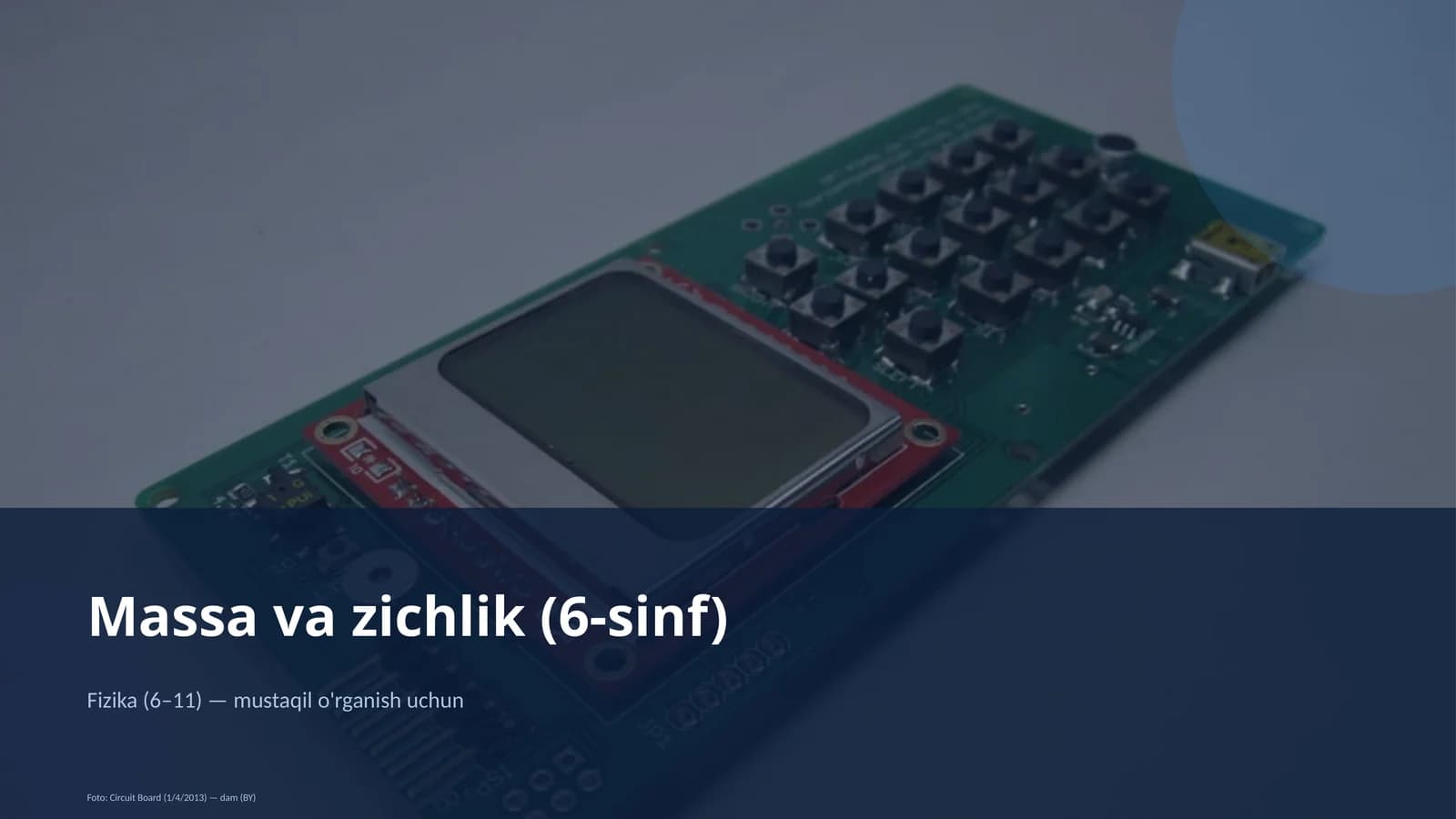 Massa va zichlik (6-sinf)