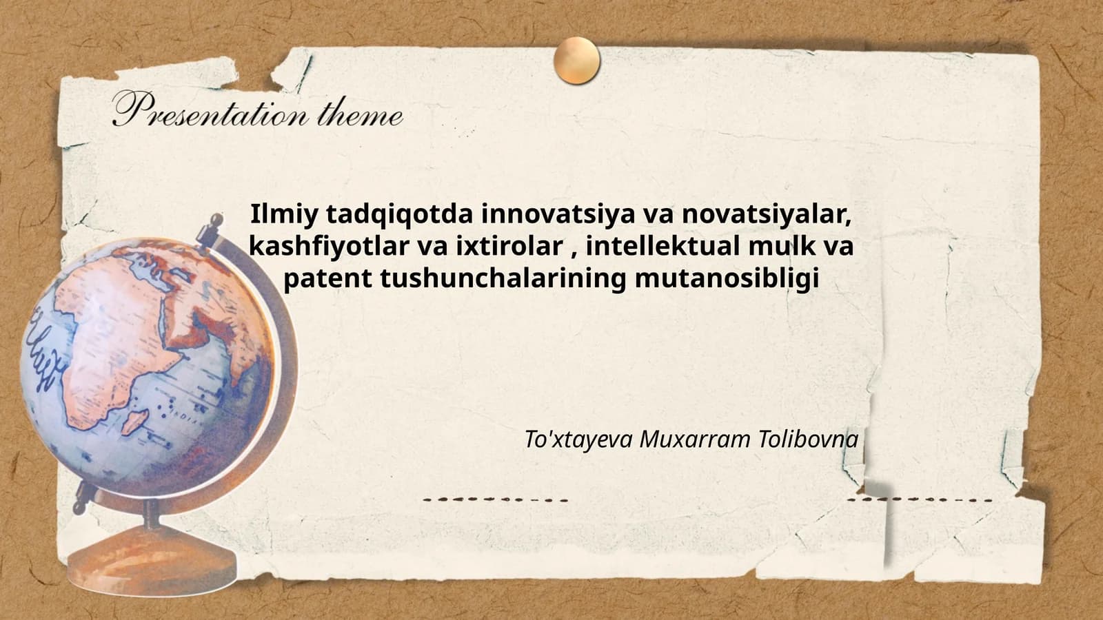 Ilmiy tadqiqotlarda innovatsion yondashuvlar