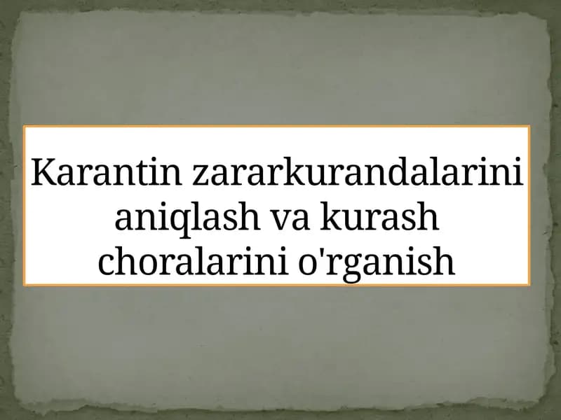 Zararkunandalar ekin o'simliklari gazarar etkazadigan yoki ularning o'limiga olib keladigan hayvonlar