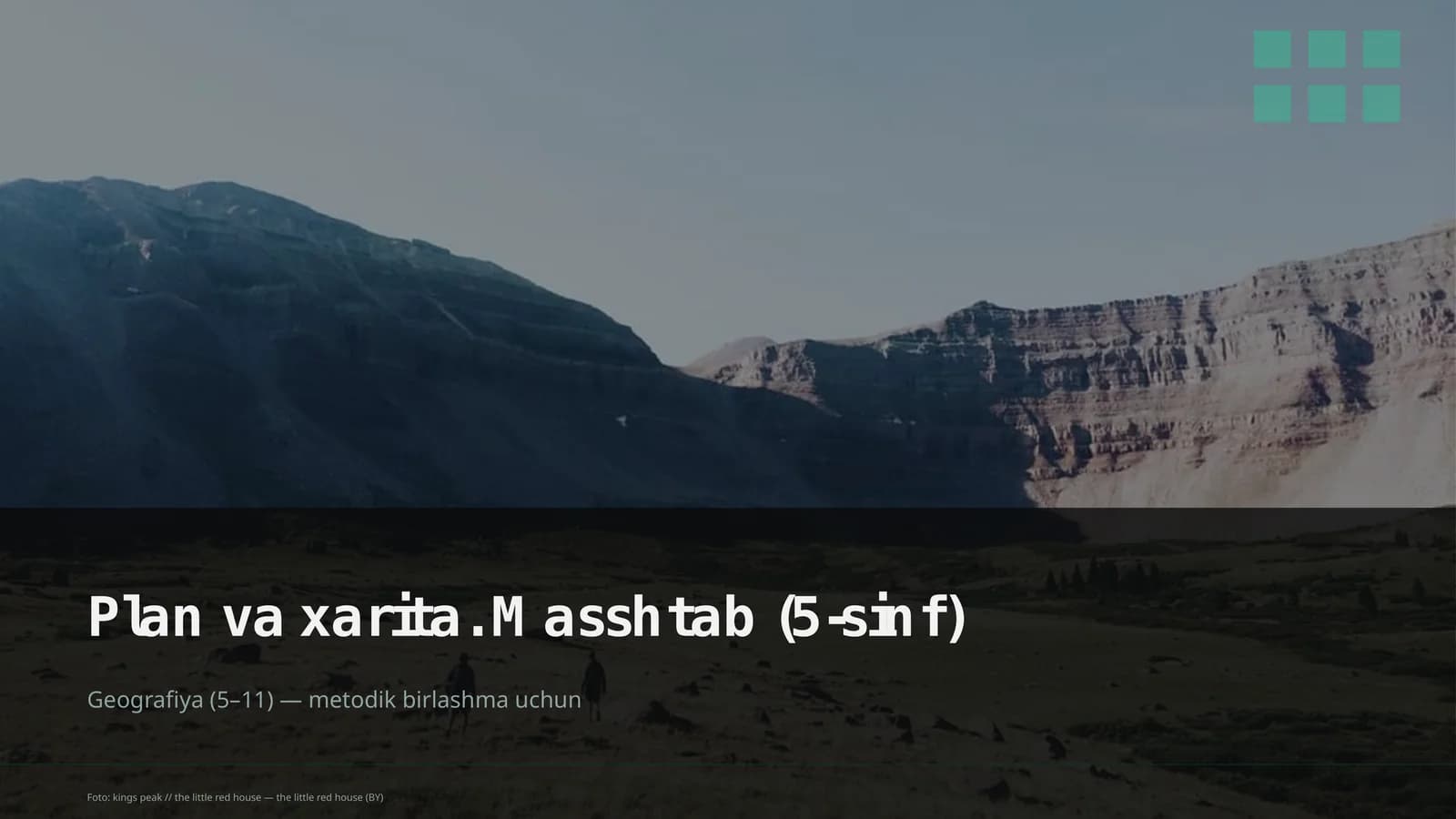 Plan va xarita. Masshtab (5-sinf)