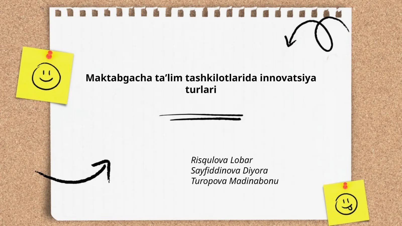 Maktabgacha taʼlim tashkilotlarida innovatsiya turlari