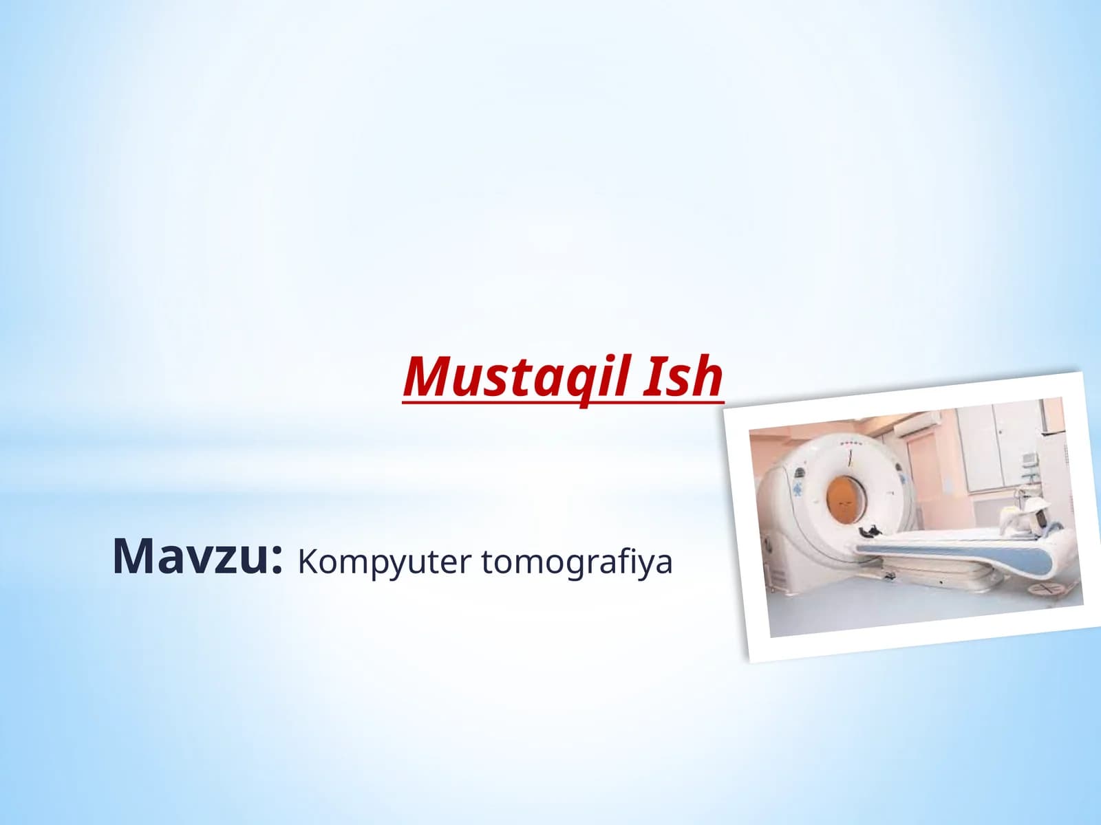 Kompyuter tomografiya
