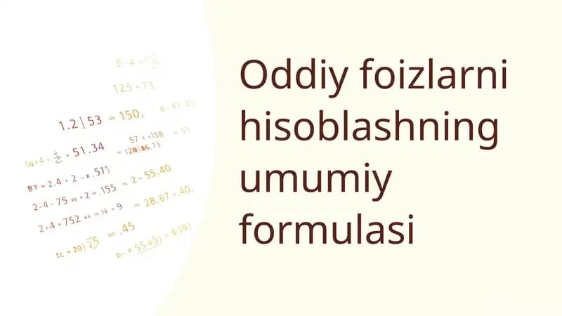 Oddiy foizlar