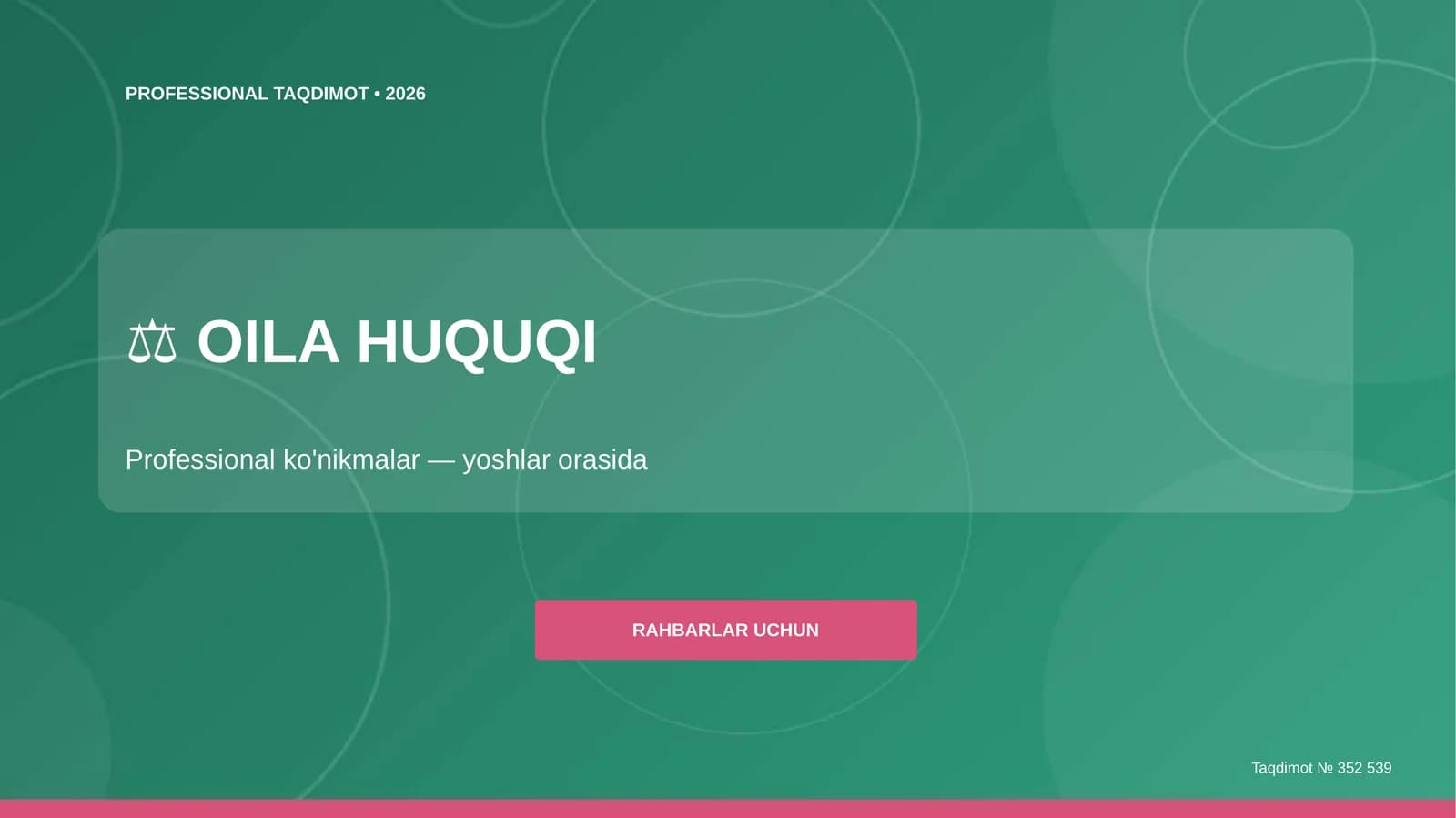 Oila Huquqi Professional Taqdimot