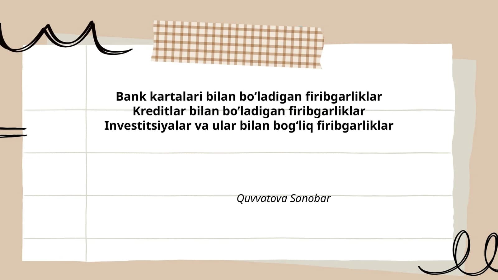 Bank kartalari bilan bo‘ladigan firibgarliklar