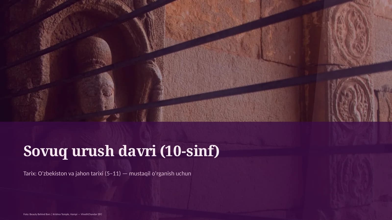 Sovuq urush davri (10-sinf)