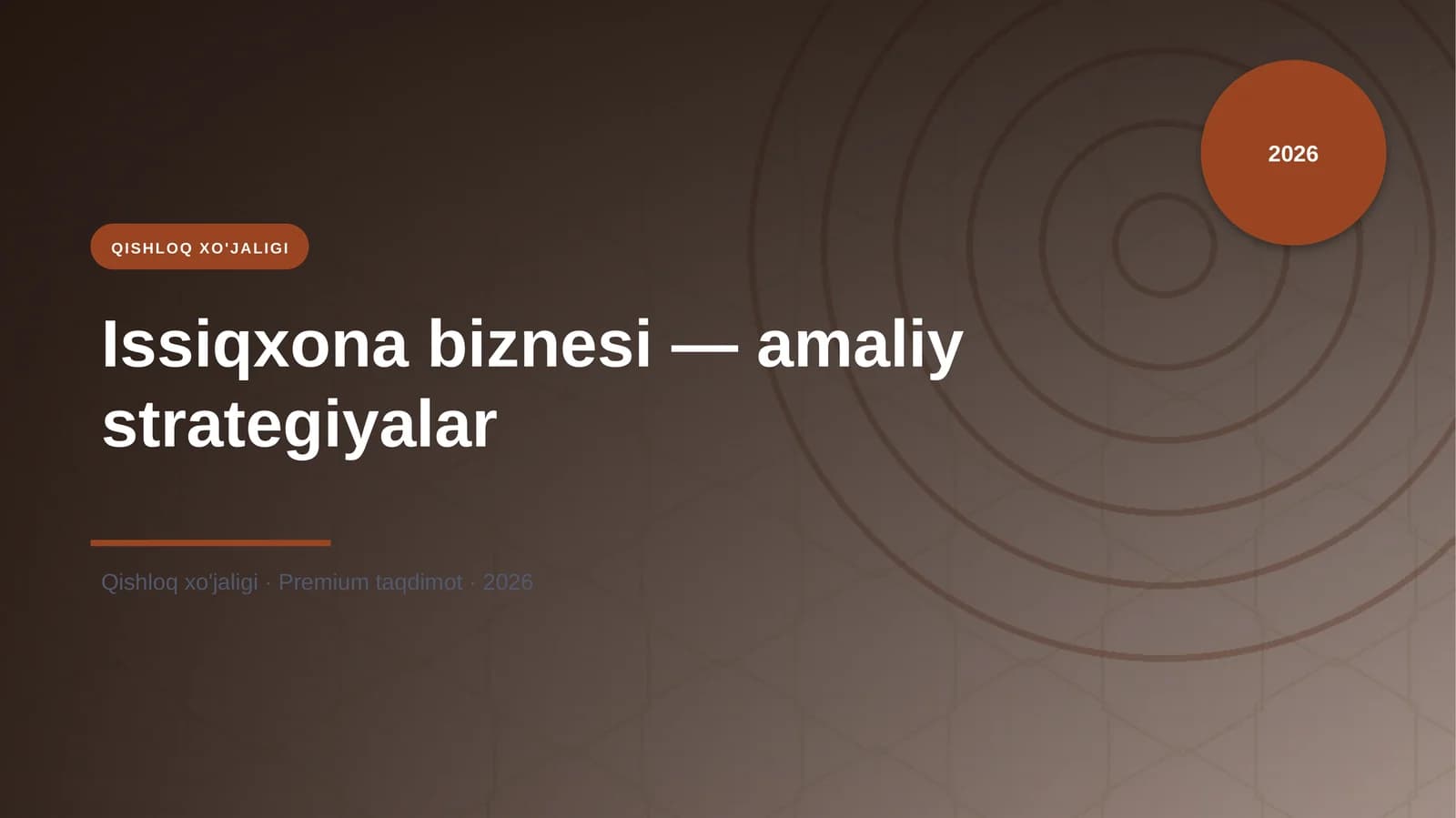 Issiqxona biznesi — amaliy strategiyalar